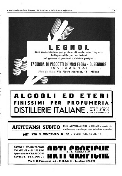 Rivista italiana delle essenze, dei profumi e delle piante officinali organo di propaganda del gruppo produttori materie aromatiche della Federazione nazionale fascista industrie chimiche ed affini