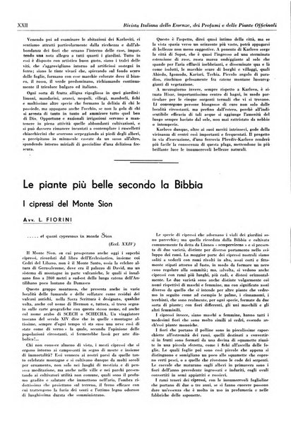 Rivista italiana delle essenze, dei profumi e delle piante officinali organo di propaganda del gruppo produttori materie aromatiche della Federazione nazionale fascista industrie chimiche ed affini