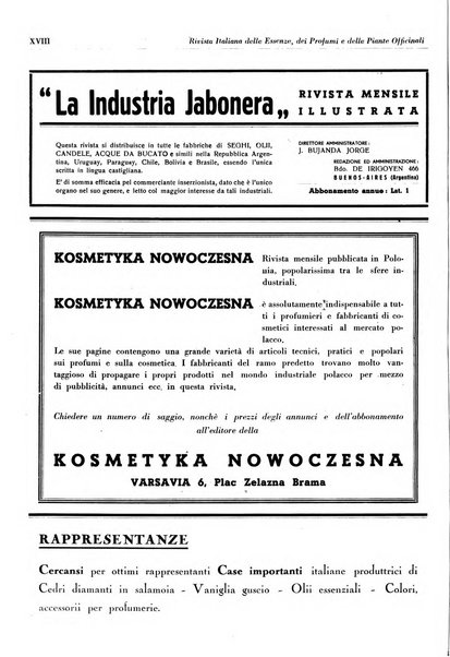 Rivista italiana delle essenze, dei profumi e delle piante officinali organo di propaganda del gruppo produttori materie aromatiche della Federazione nazionale fascista industrie chimiche ed affini