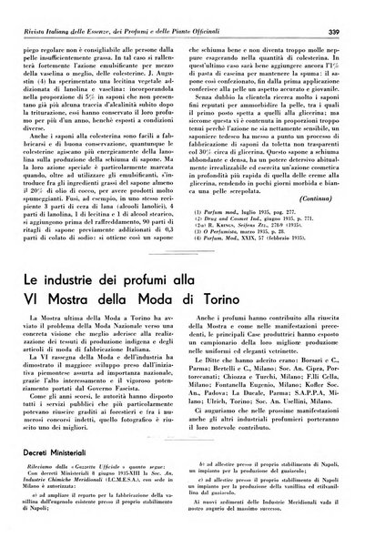 Rivista italiana delle essenze, dei profumi e delle piante officinali organo di propaganda del gruppo produttori materie aromatiche della Federazione nazionale fascista industrie chimiche ed affini