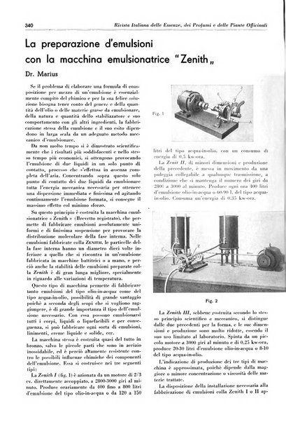 Rivista italiana delle essenze, dei profumi e delle piante officinali organo di propaganda del gruppo produttori materie aromatiche della Federazione nazionale fascista industrie chimiche ed affini