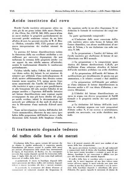 Rivista italiana delle essenze, dei profumi e delle piante officinali organo di propaganda del gruppo produttori materie aromatiche della Federazione nazionale fascista industrie chimiche ed affini