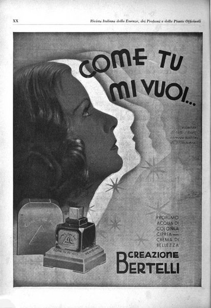 Rivista italiana delle essenze, dei profumi e delle piante officinali organo di propaganda del gruppo produttori materie aromatiche della Federazione nazionale fascista industrie chimiche ed affini