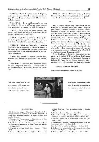 Rivista italiana delle essenze, dei profumi e delle piante officinali organo di propaganda del gruppo produttori materie aromatiche della Federazione nazionale fascista industrie chimiche ed affini