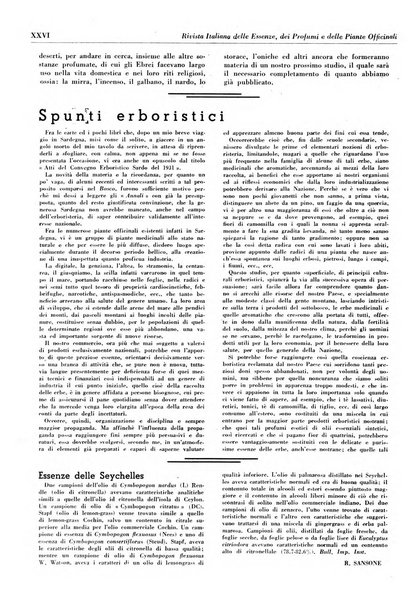 Rivista italiana delle essenze, dei profumi e delle piante officinali organo di propaganda del gruppo produttori materie aromatiche della Federazione nazionale fascista industrie chimiche ed affini