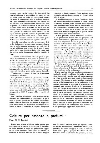 Rivista italiana delle essenze, dei profumi e delle piante officinali organo di propaganda del gruppo produttori materie aromatiche della Federazione nazionale fascista industrie chimiche ed affini