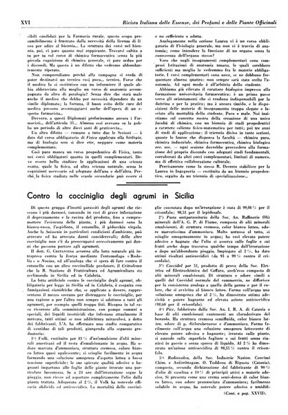 Rivista italiana delle essenze, dei profumi e delle piante officinali organo di propaganda del gruppo produttori materie aromatiche della Federazione nazionale fascista industrie chimiche ed affini