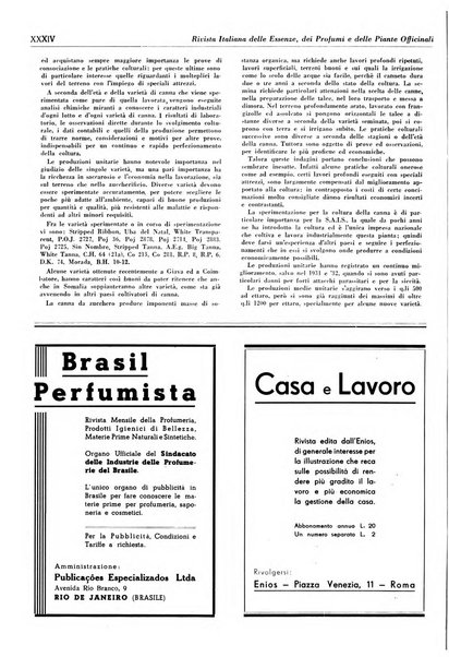 Rivista italiana delle essenze, dei profumi e delle piante officinali organo di propaganda del gruppo produttori materie aromatiche della Federazione nazionale fascista industrie chimiche ed affini