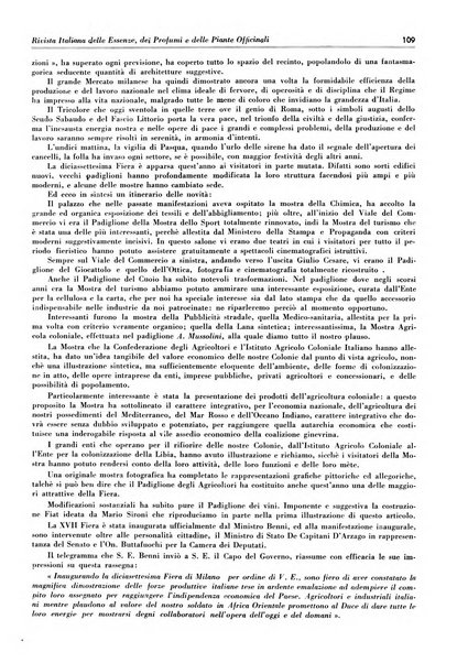 Rivista italiana delle essenze, dei profumi e delle piante officinali organo di propaganda del gruppo produttori materie aromatiche della Federazione nazionale fascista industrie chimiche ed affini