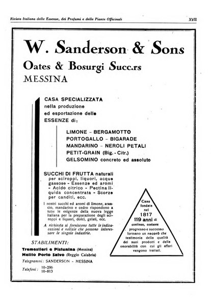 Rivista italiana delle essenze, dei profumi e delle piante officinali organo di propaganda del gruppo produttori materie aromatiche della Federazione nazionale fascista industrie chimiche ed affini