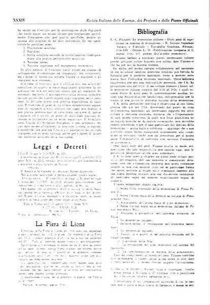 Rivista italiana delle essenze, dei profumi e delle piante officinali organo di propaganda del gruppo produttori materie aromatiche della Federazione nazionale fascista industrie chimiche ed affini