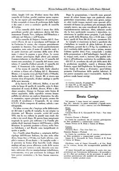 Rivista italiana delle essenze, dei profumi e delle piante officinali organo di propaganda del gruppo produttori materie aromatiche della Federazione nazionale fascista industrie chimiche ed affini