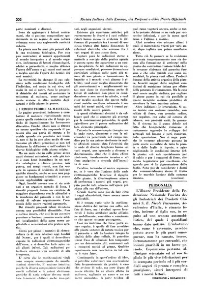 Rivista italiana delle essenze, dei profumi e delle piante officinali organo di propaganda del gruppo produttori materie aromatiche della Federazione nazionale fascista industrie chimiche ed affini