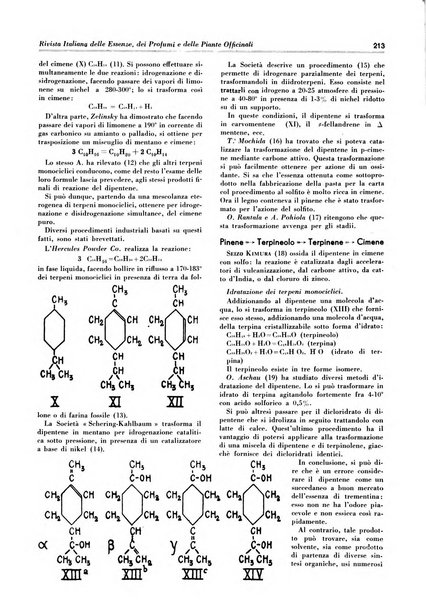 Rivista italiana delle essenze, dei profumi e delle piante officinali organo di propaganda del gruppo produttori materie aromatiche della Federazione nazionale fascista industrie chimiche ed affini