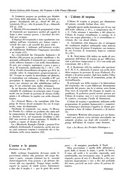 Rivista italiana delle essenze, dei profumi e delle piante officinali organo di propaganda del gruppo produttori materie aromatiche della Federazione nazionale fascista industrie chimiche ed affini