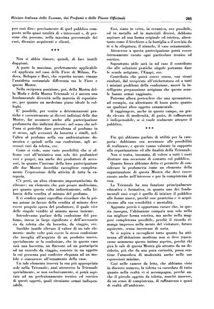 Rivista italiana delle essenze, dei profumi e delle piante officinali organo di propaganda del gruppo produttori materie aromatiche della Federazione nazionale fascista industrie chimiche ed affini