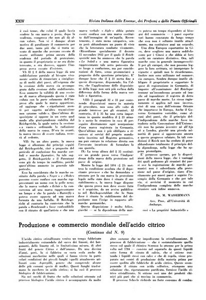 Rivista italiana delle essenze, dei profumi e delle piante officinali organo di propaganda del gruppo produttori materie aromatiche della Federazione nazionale fascista industrie chimiche ed affini