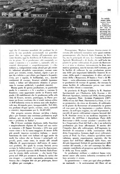 Rivista italiana delle essenze, dei profumi e delle piante officinali organo di propaganda del gruppo produttori materie aromatiche della Federazione nazionale fascista industrie chimiche ed affini