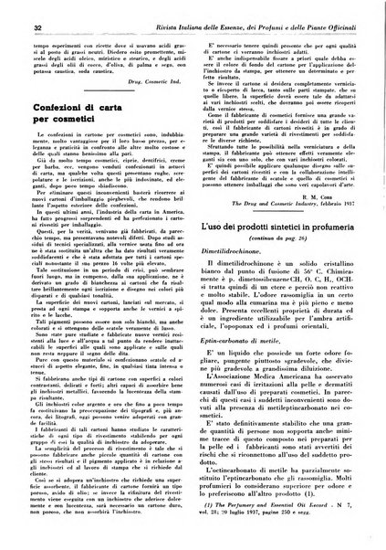 Rivista italiana delle essenze, dei profumi e delle piante officinali organo di propaganda del gruppo produttori materie aromatiche della Federazione nazionale fascista industrie chimiche ed affini