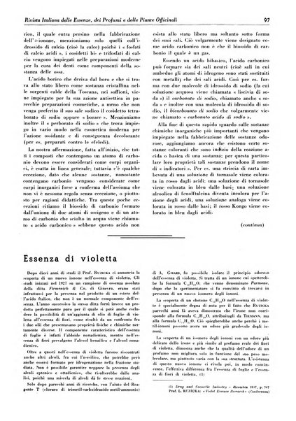 Rivista italiana delle essenze, dei profumi e delle piante officinali organo di propaganda del gruppo produttori materie aromatiche della Federazione nazionale fascista industrie chimiche ed affini