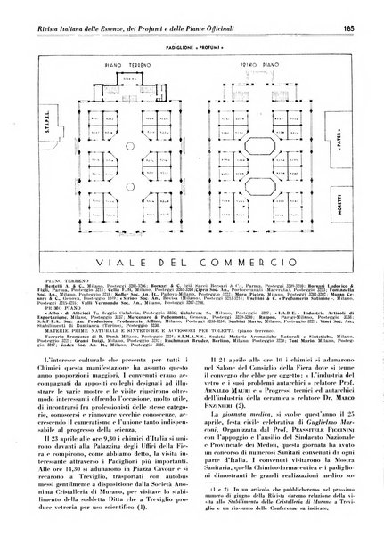 Rivista italiana delle essenze, dei profumi e delle piante officinali organo di propaganda del gruppo produttori materie aromatiche della Federazione nazionale fascista industrie chimiche ed affini