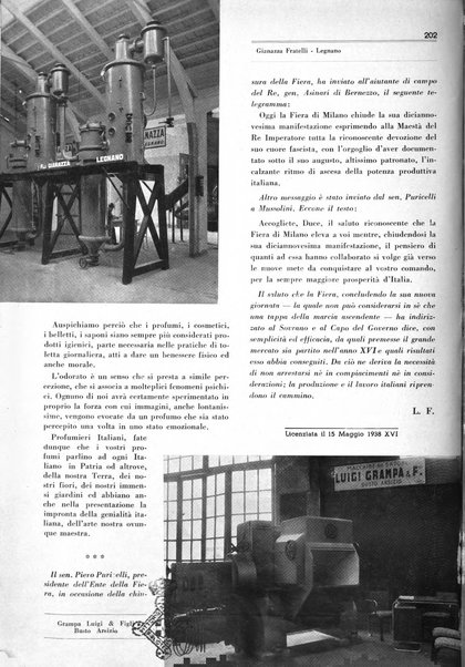 Rivista italiana delle essenze, dei profumi e delle piante officinali organo di propaganda del gruppo produttori materie aromatiche della Federazione nazionale fascista industrie chimiche ed affini