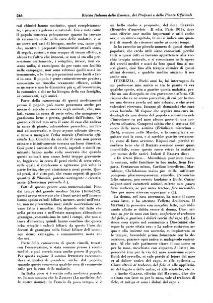 Rivista italiana delle essenze, dei profumi e delle piante officinali organo di propaganda del gruppo produttori materie aromatiche della Federazione nazionale fascista industrie chimiche ed affini