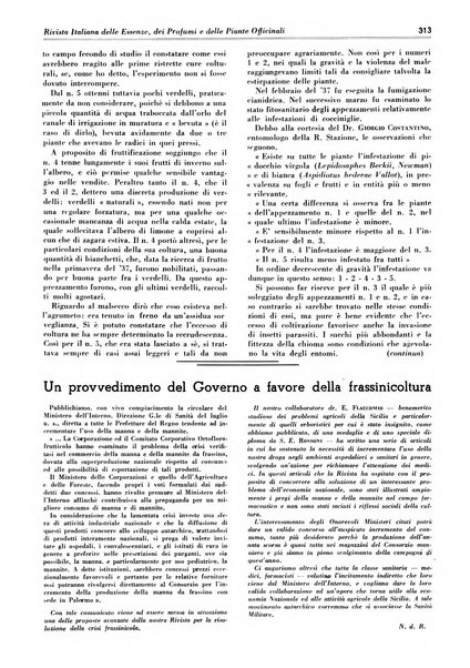 Rivista italiana delle essenze, dei profumi e delle piante officinali organo di propaganda del gruppo produttori materie aromatiche della Federazione nazionale fascista industrie chimiche ed affini