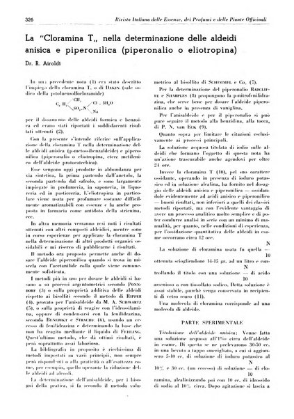 Rivista italiana delle essenze, dei profumi e delle piante officinali organo di propaganda del gruppo produttori materie aromatiche della Federazione nazionale fascista industrie chimiche ed affini