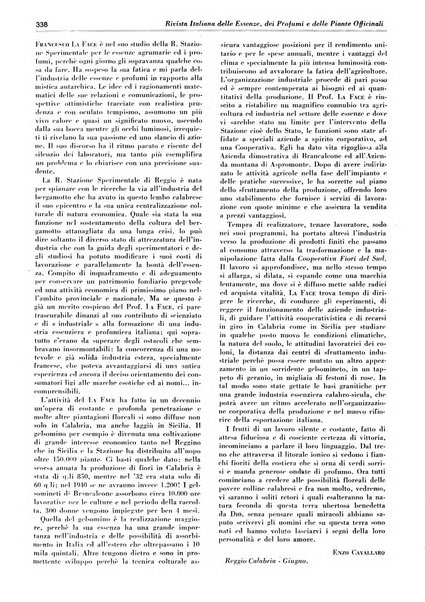 Rivista italiana delle essenze, dei profumi e delle piante officinali organo di propaganda del gruppo produttori materie aromatiche della Federazione nazionale fascista industrie chimiche ed affini