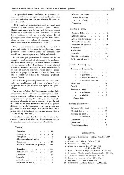 Rivista italiana delle essenze, dei profumi e delle piante officinali organo di propaganda del gruppo produttori materie aromatiche della Federazione nazionale fascista industrie chimiche ed affini