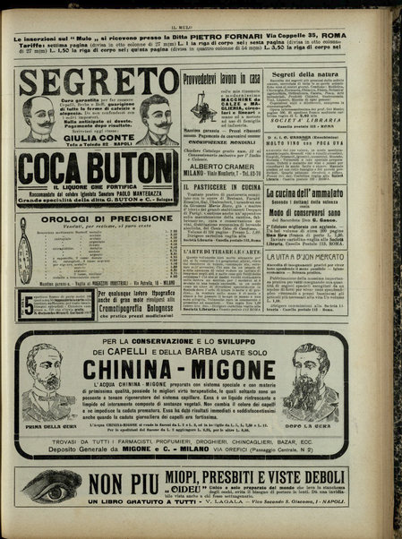 Il mulo : periodico settimanale anticanagliesco