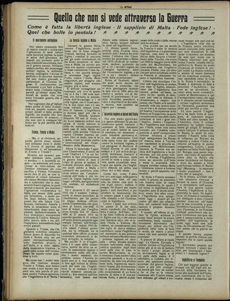 Il mulo : periodico settimanale anticanagliesco