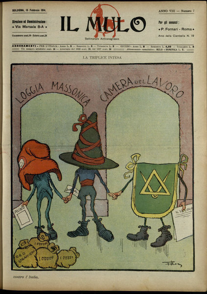 Il mulo : periodico settimanale anticanagliesco