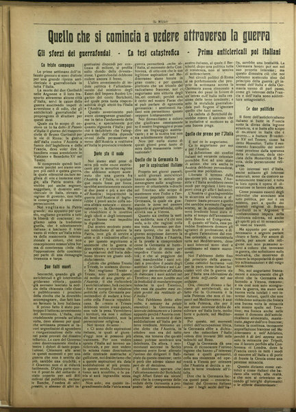 Il mulo : periodico settimanale anticanagliesco