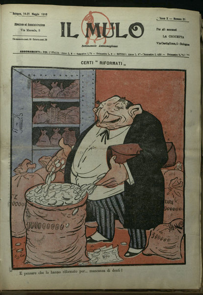 Il mulo : periodico settimanale anticanagliesco