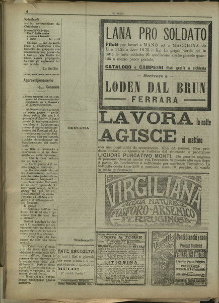 Il mulo : periodico settimanale anticanagliesco