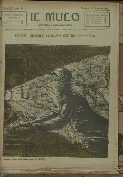 Il mulo : periodico settimanale anticanagliesco