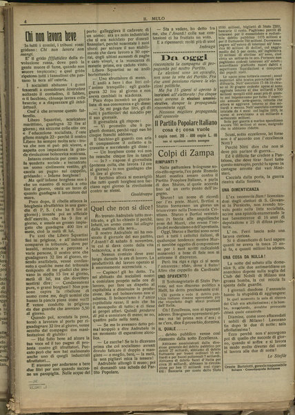 Il mulo : periodico settimanale anticanagliesco