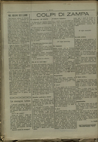 Il mulo : periodico settimanale anticanagliesco