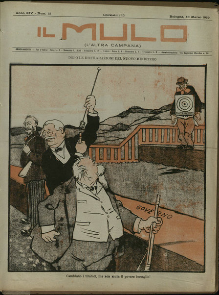 Il mulo : periodico settimanale anticanagliesco