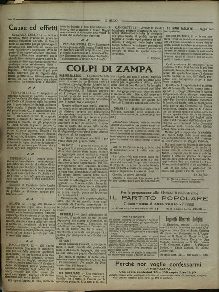 Il mulo : periodico settimanale anticanagliesco