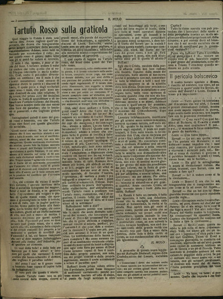 Il mulo : periodico settimanale anticanagliesco