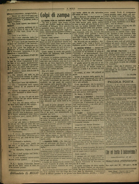 Il mulo : periodico settimanale anticanagliesco