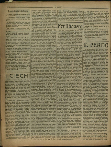 Il mulo : periodico settimanale anticanagliesco