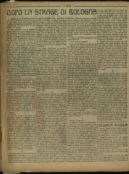 Il mulo : periodico settimanale anticanagliesco