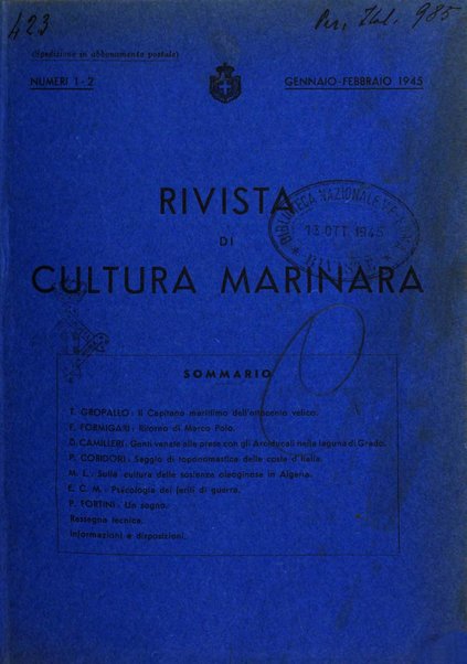 Rivista di cultura marinara