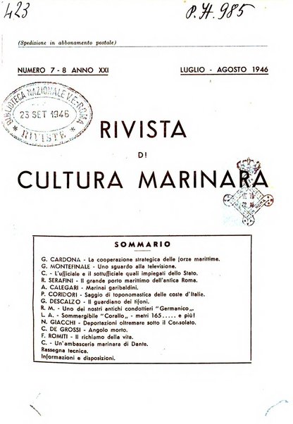 Rivista di cultura marinara