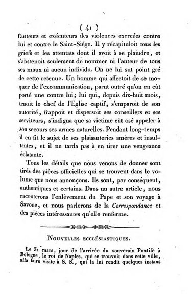 L'ami de la religion et du roi journal ecclesiastique, politique et litteraire