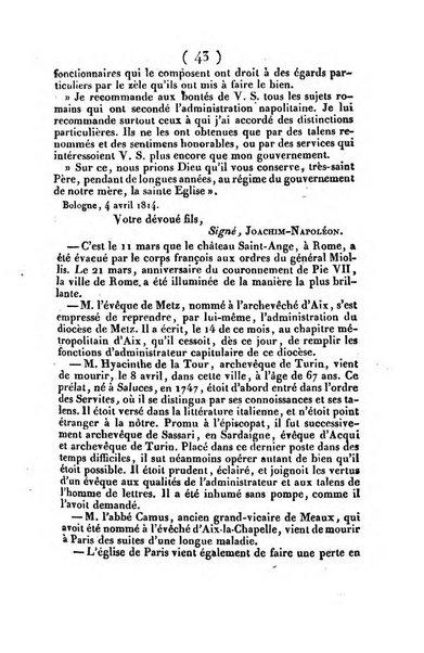 L'ami de la religion et du roi journal ecclesiastique, politique et litteraire